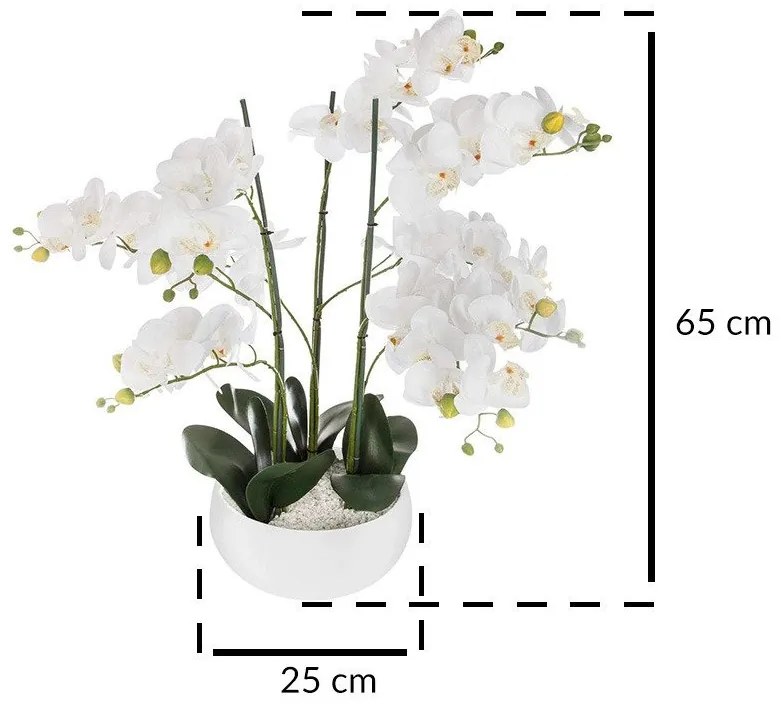 Storczyk sztuczny ORCHIDEE, 65 cm