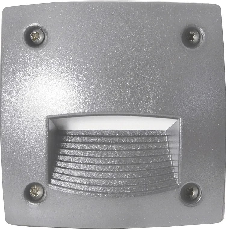 DEVON do wbudowania na zewn?trz nowoczesny i uniwersalny styl - L. 29,3 - prostok?tny - Gx53 LED T2 3W - ?ywica - Kselect - ip66 - ?ywica i szary