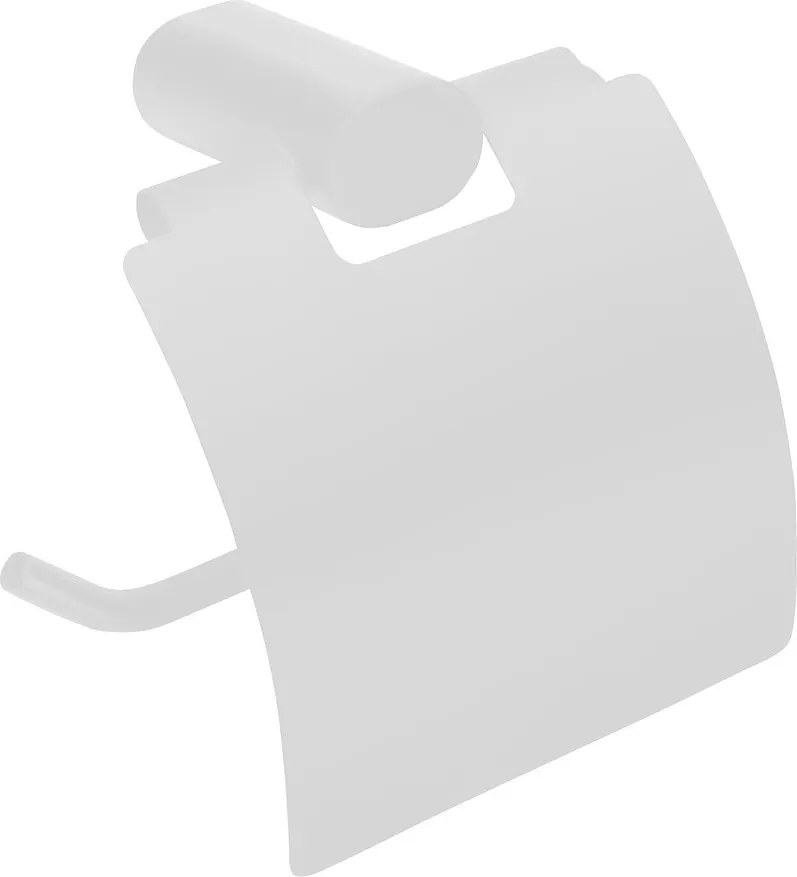 Biały ścienny uchwyt na papier toaletowy z mosiądzu Flori – Sapho