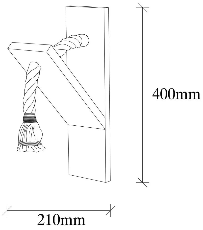 Kinkiet w naturalnym kolorze Erebos – Opviq lights