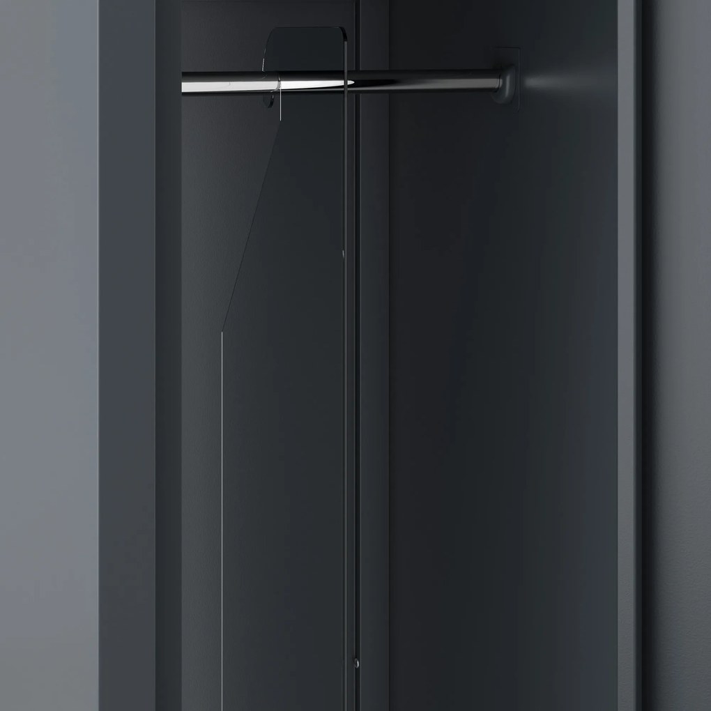 Szafka pracownicza metalowa antracytowa KACPER II 1 Plus 300 x 1800 x 500 mm