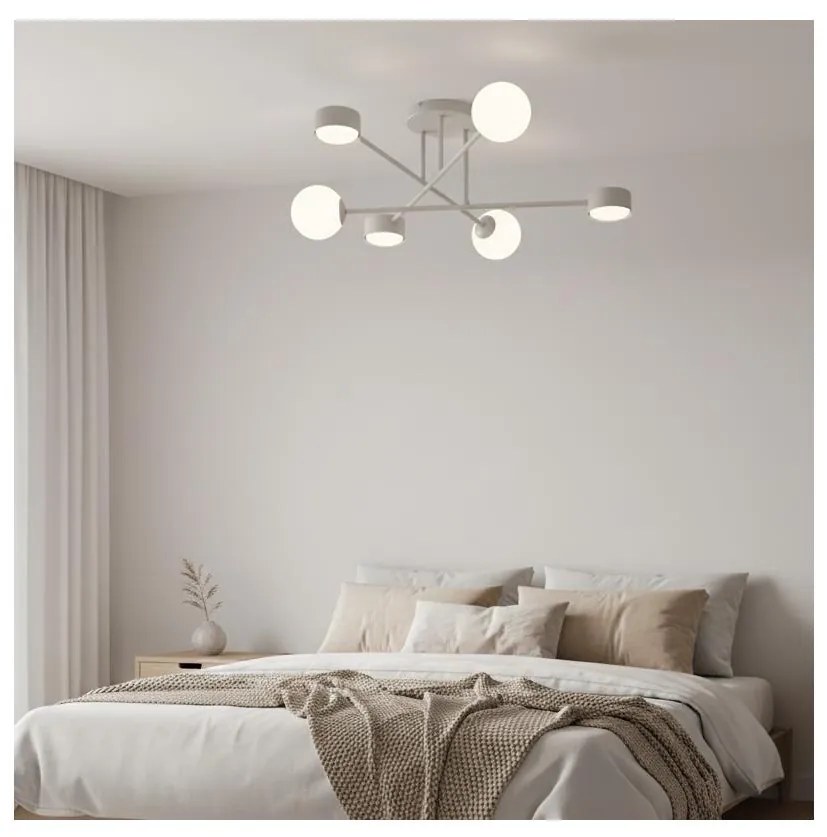 Przysufitowy żyrandol HOLON 3xG9/8W/230V + 3xGX53/12W szary