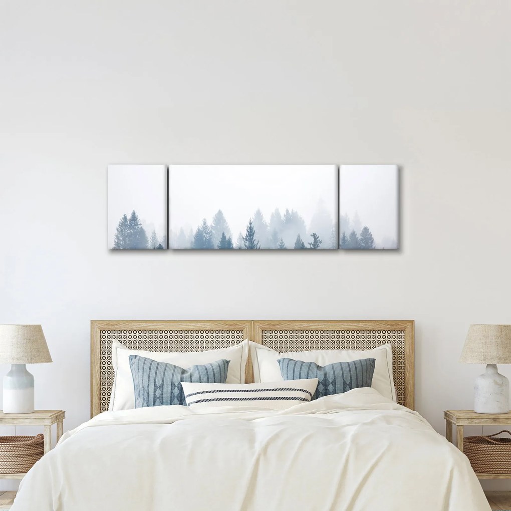 Obraz - Mglisty las (170x50 cm)