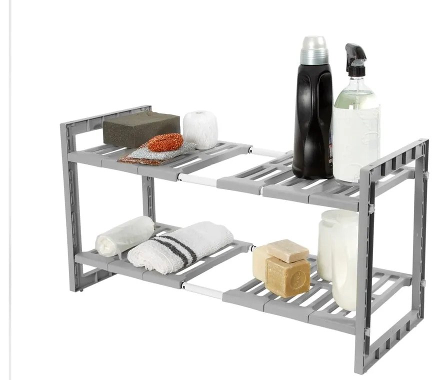 Półki do szafki pod zlewem z regulowaną szerokością Compactor Expandable Shelf