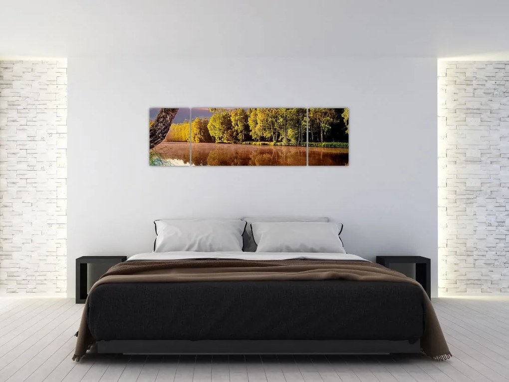 Obraz - Za rzeką (170x50 cm)