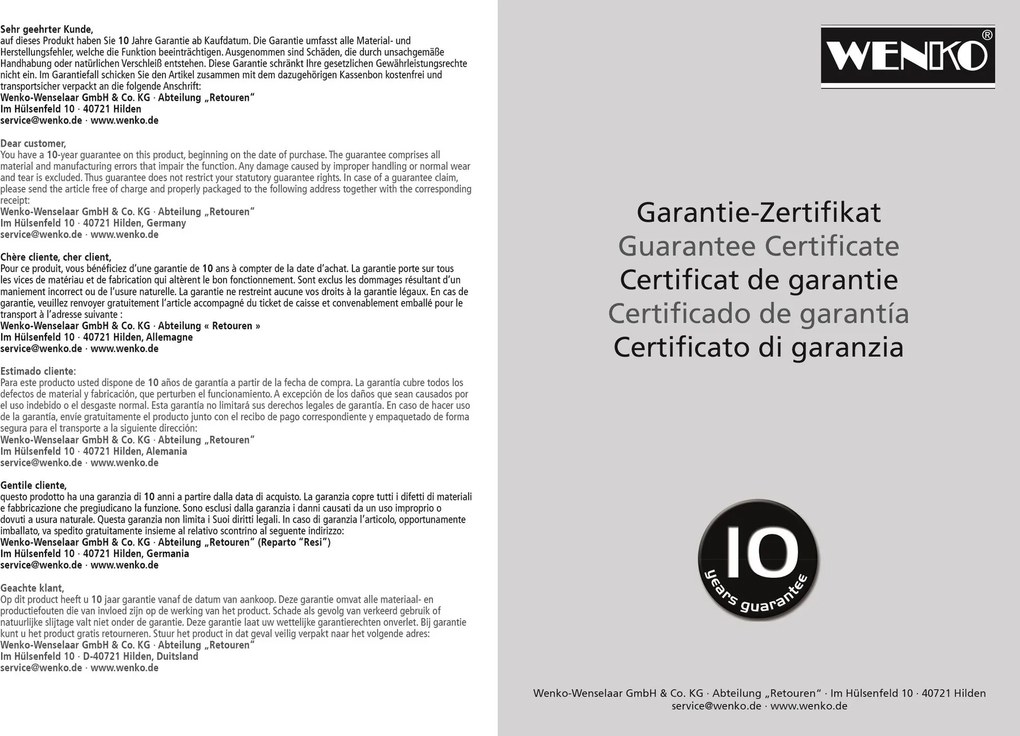 Drabinka składana, 2 stopnie, WENKO