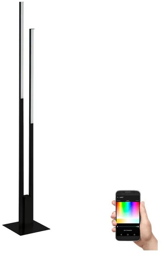 Eglo 900082 - Lampa stojąca LED RGBW 2x16W 230V czarna, ściemnialna FRAIOLI-Z