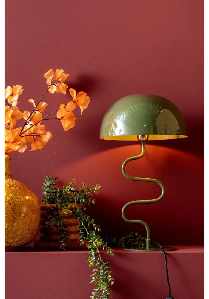 Jasnoniebieska lampa stołowa (wys. 54 cm) Twist – Leitmotiv