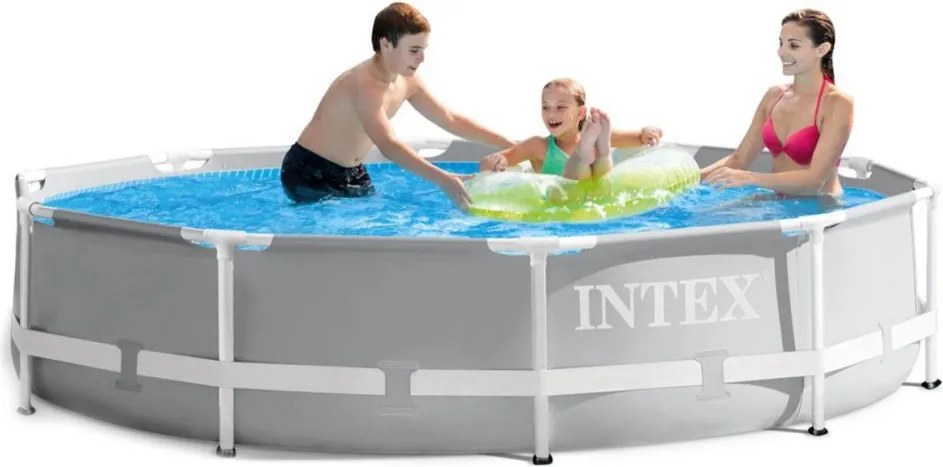 Basen ogrodowy stelażowy 305 cm Intex 700 - niski basen okrągły dla dzieci