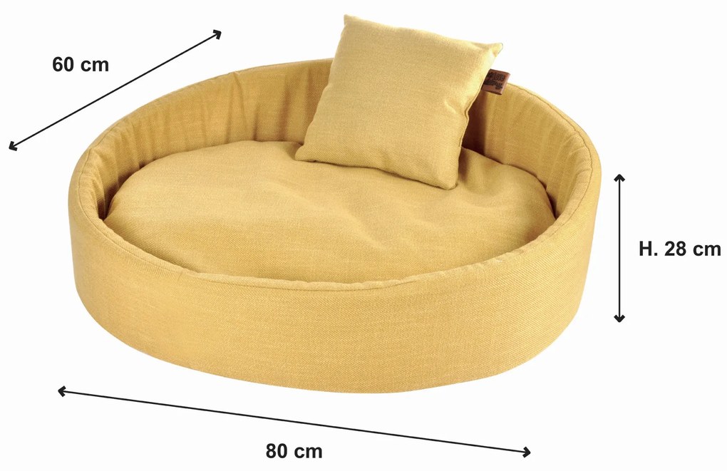 Legowisko dla psa z poduszką COSY, 80 x 60 cm