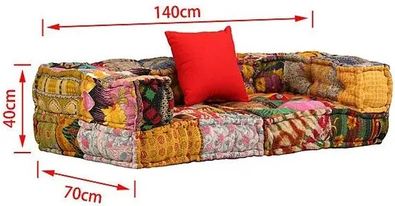 2-osobowa modułowa sofa patchwork Montanex 1D