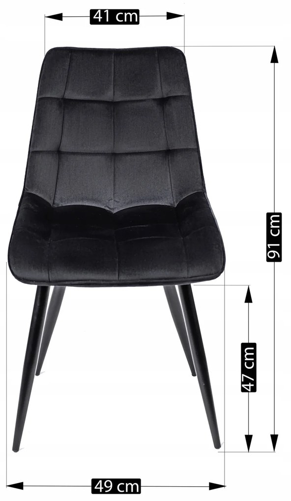 Zestaw Stół Okrągły LINO 100 cm Dąb Złoty/Czarny i 4 Krzesła Tapicerowane do Jadalni RIO Czarne Welurowe Nowoczesne Loft