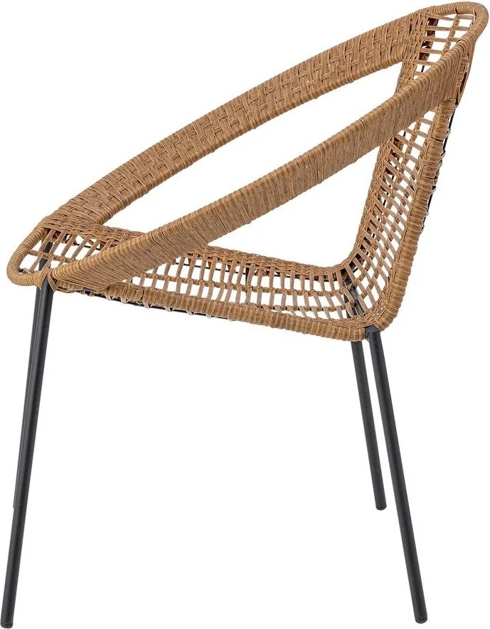 Zestaw mebli ogrodowych z imitacji rattanu w naturalnym kolorze dla 2 osób Dudine – Bloomingville