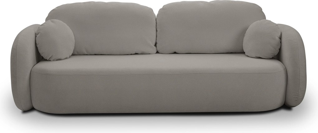Masseno Sofa AMICO z funkcją spania i pojemnikiem na pościel - Szary - SICURO 75