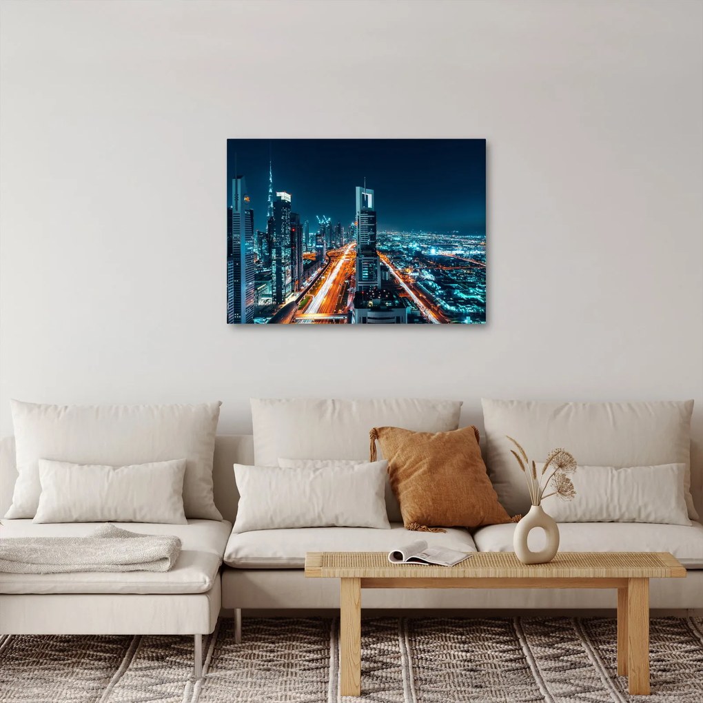 Obraz  - Noc w Dubaju (70x50 cm)
