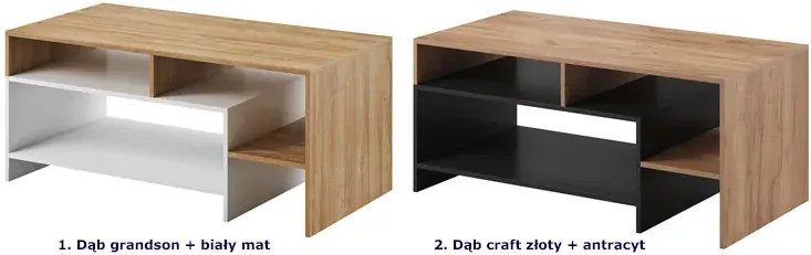 Ława kawowa dąb craft złoty + antracyt E1-T72