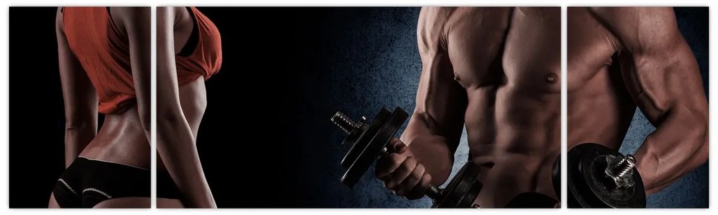 Obraz - Fitness (170x50 cm)