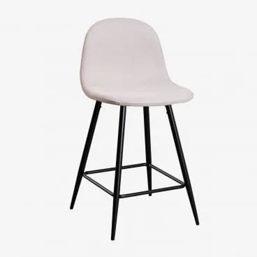 Zestaw 4 Wysokich Stołków Glamm Negro & Kremowa & ↑65 Cm - Sklum