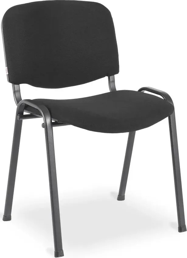Czarne Konferencyjne Krzesło Sztaplowane Tapicerowane G3-D01