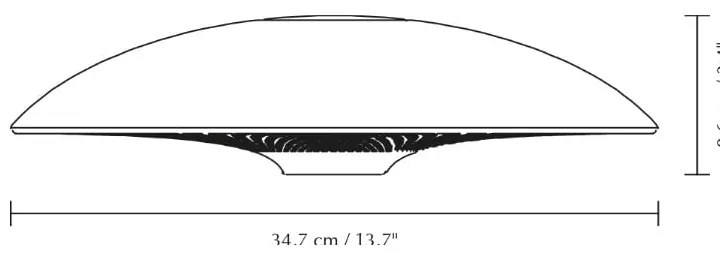 Abażur w czarno-złotym kolorze ø 35 cm Manta Ray – UMAGE