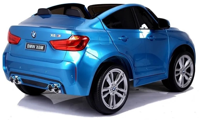 Auto na akumulator nowe bmw x6m niebieskie lakierowane