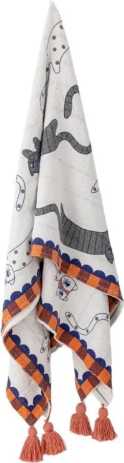 Koc z mieszanki bawełny 130x155 cm Missy – Bloomingville