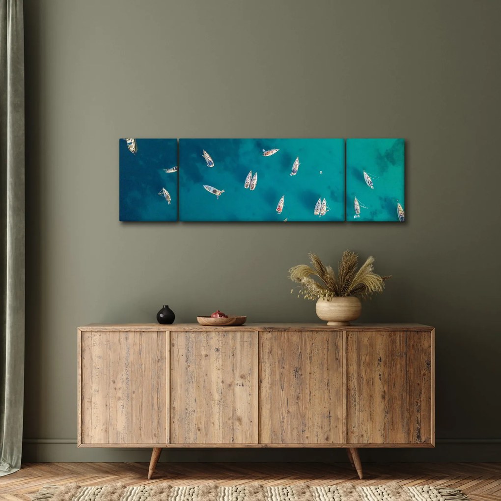 Obraz - Żaglówki (170x50 cm)