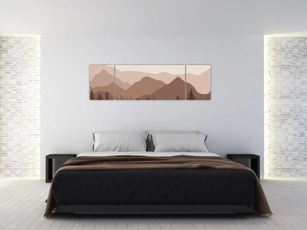 Obraz - Góry Brunatne N⁰1 (170x50 cm)