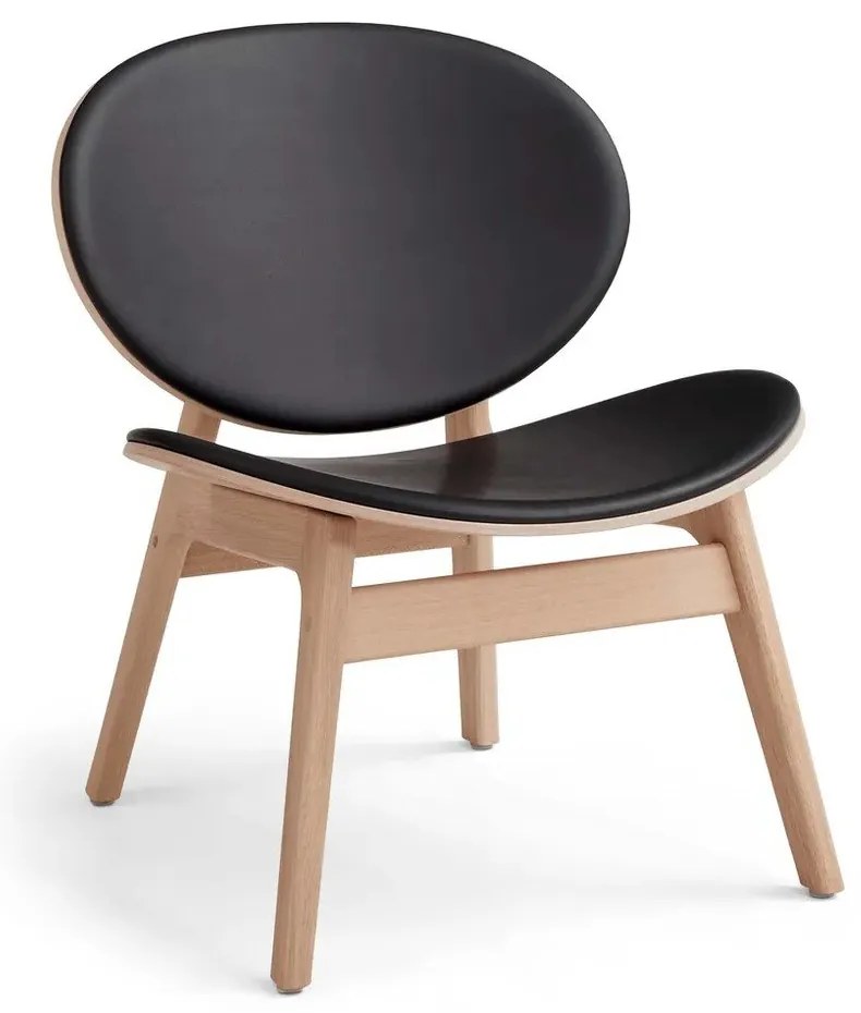 Fotel z drewna dębowego ze skórzanym obiciem Findahl by Hammel One