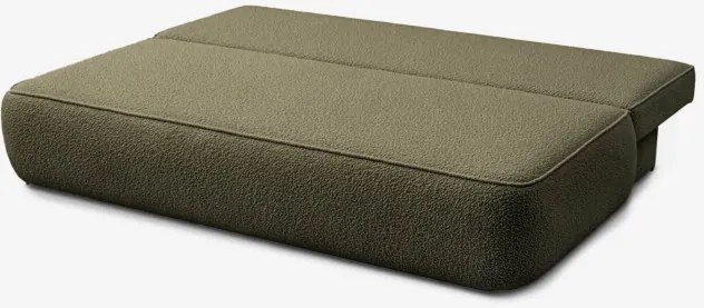 Sofa z Funkcją Spania ARVETO Oliwkowa Boucle Nowoczesna