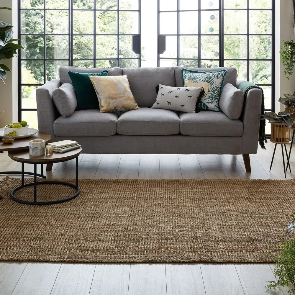 Brązowy dywan z juty Flair Rugs Jute, 160x230 cm