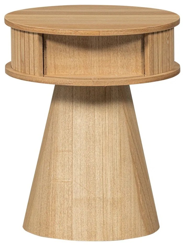 Szafka nocna w dekorze sosny w naturalnym kolorze Karri – WOOOD