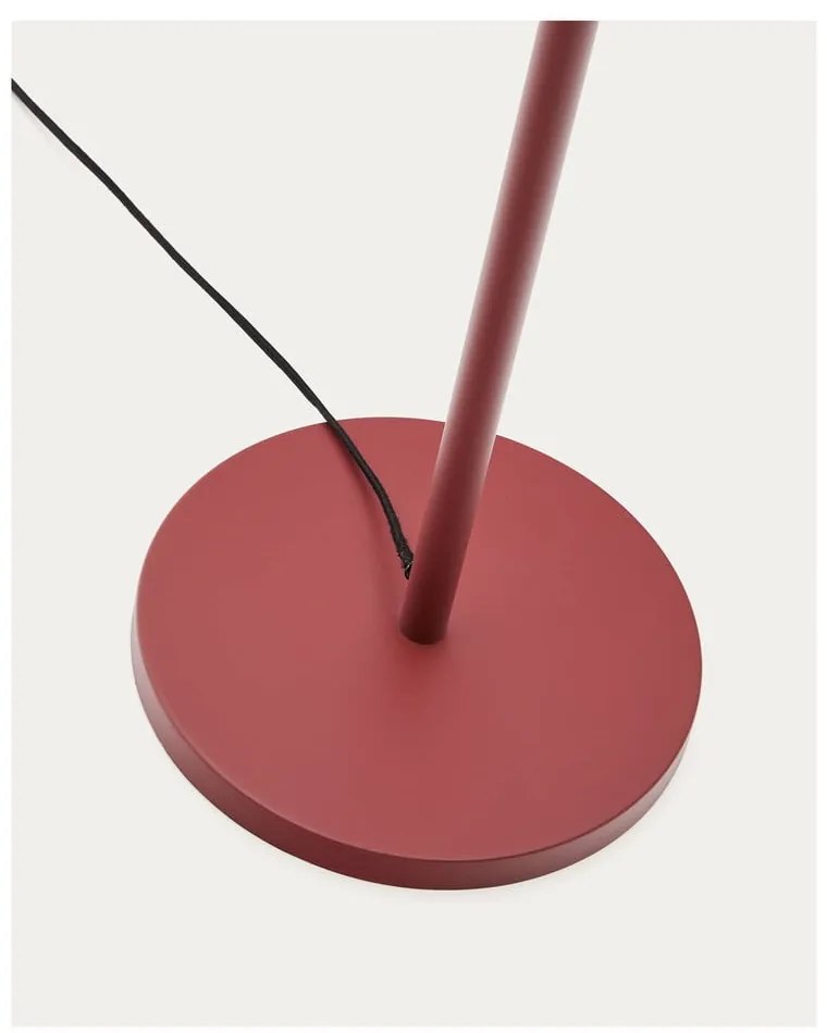 Lampa stojąca w kolorze terakoty z tekstylnym kloszem (wysokość 153 cm) Navat – Kave Home
