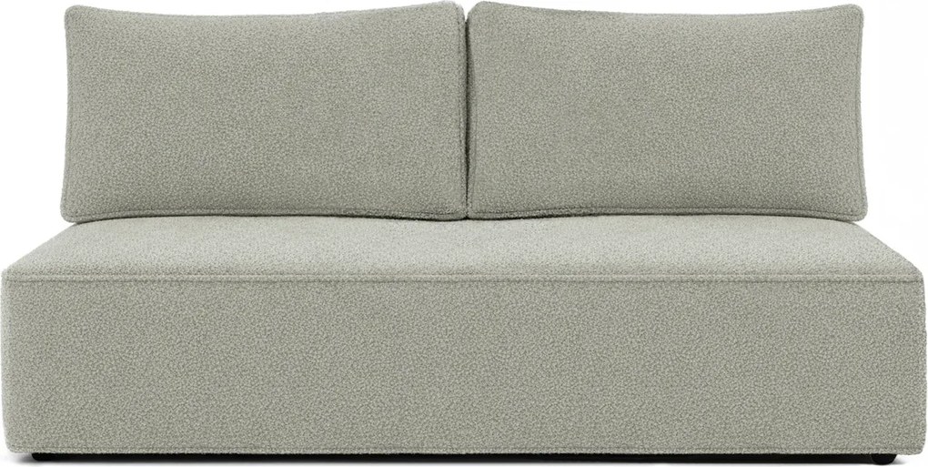 Sofa z Funkcją Spania MAVIA Szara Boucle Nowoczesna