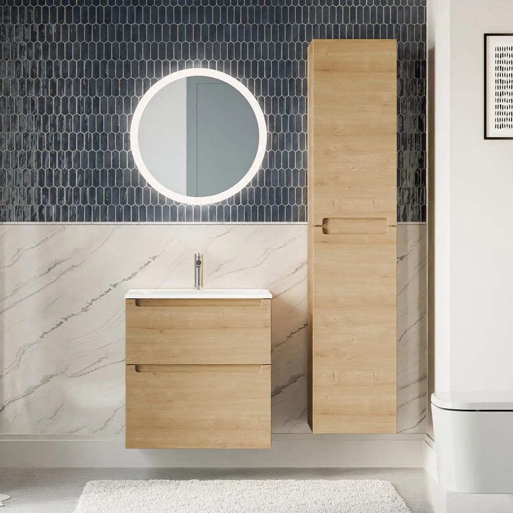 Badmöbel Set VIREO 60 cm mit Waschbecken