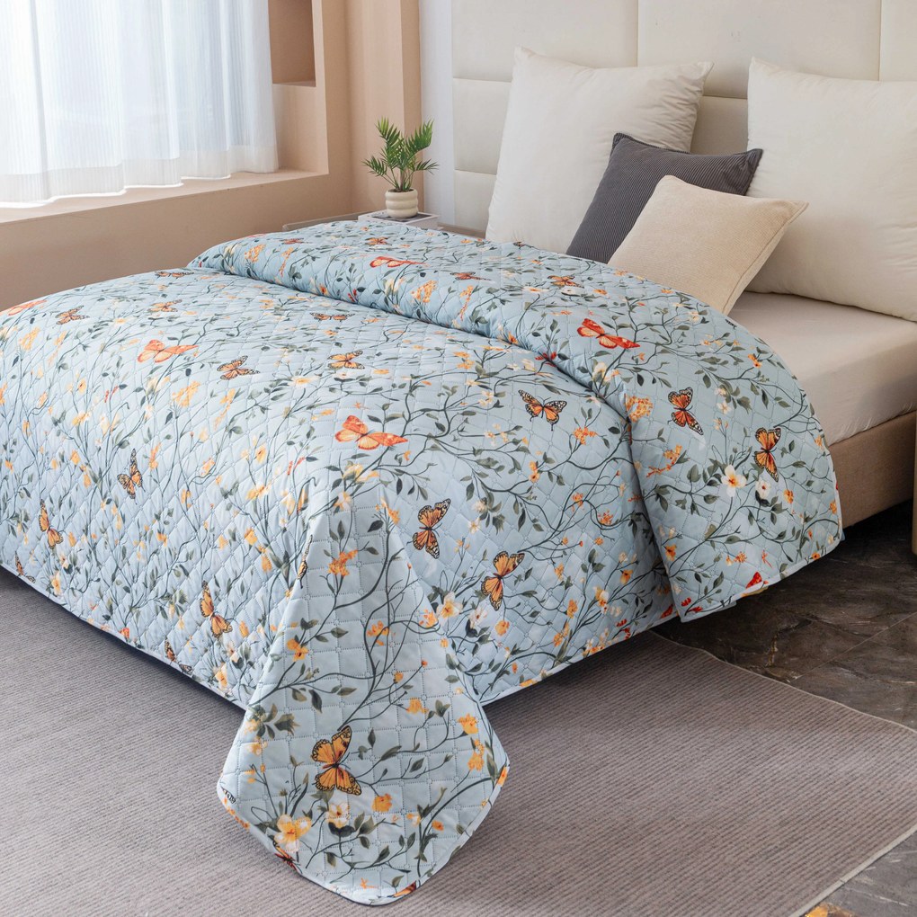 Narzuta na łóżko MONARCH WINGS, jasnoniebieska Rozmiar: 170 x 210 cm