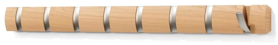 Wieszak ścienny z drewna jesionowego Flip – Umbra