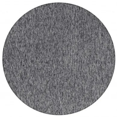 Dywan wykładzinowy na filcu Nizza szary melanż koło 160 cm x 160 cm