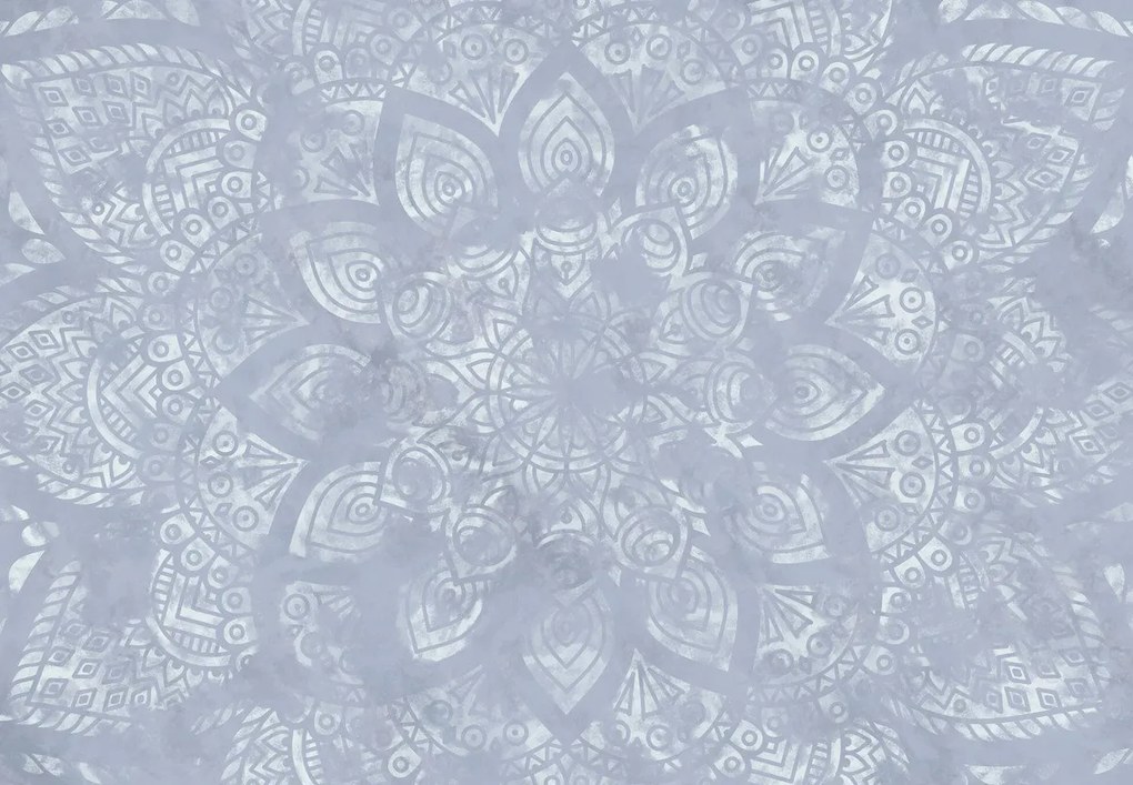 Fototapeta - Niebieska mandala (196x136 cm)