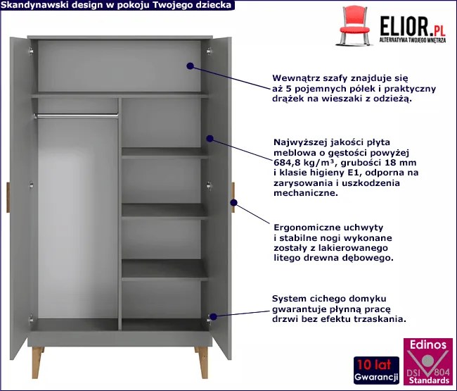 Szafa dla dziecka G2-L43