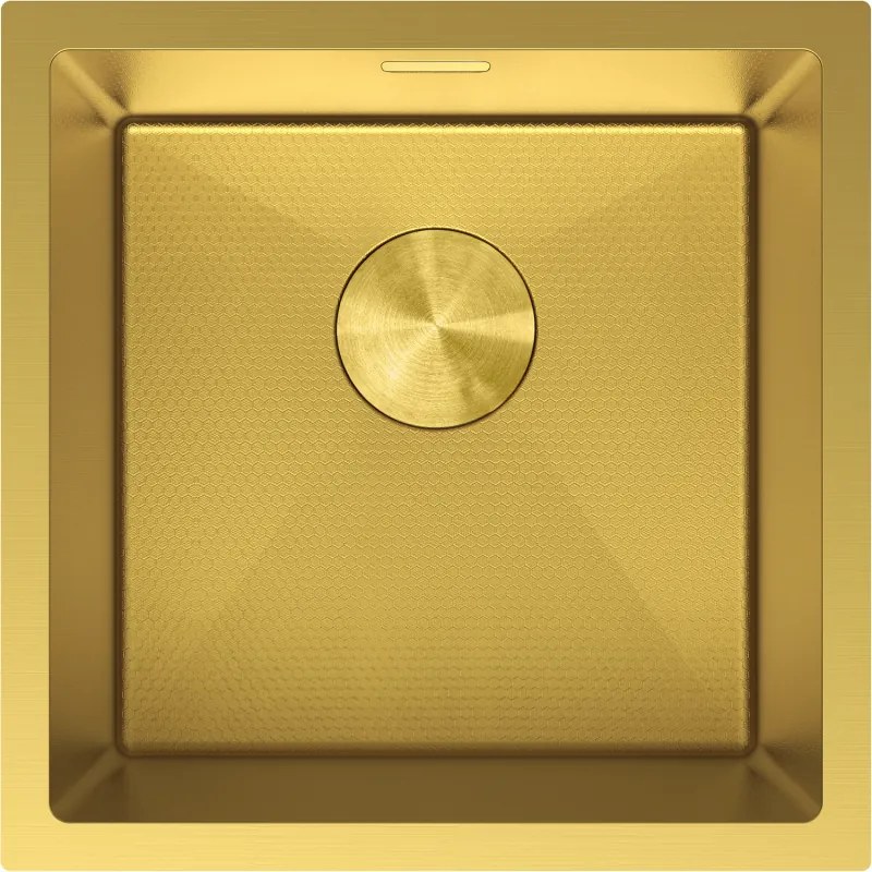 Mexen Trixo zlewozmywak stalowy 1-komorowy 440 x 440 mm, złoty HC - 6413441000-55HC