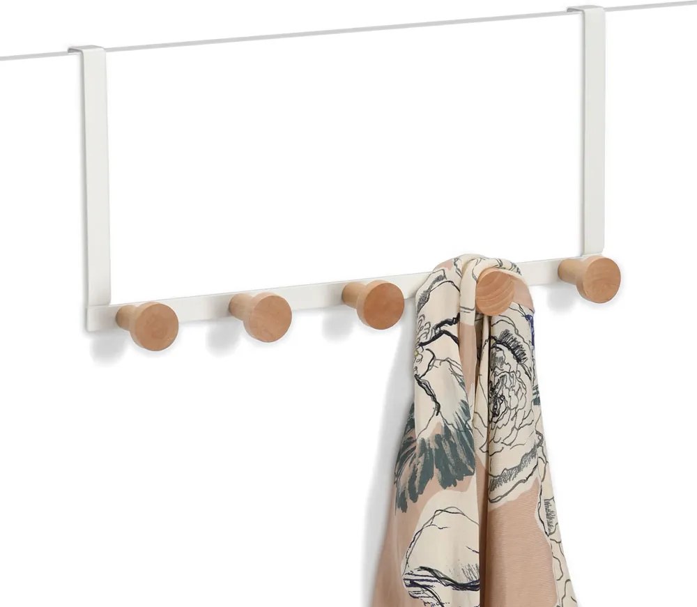 Metalowy wieszak na drzwi, 5 haczyków