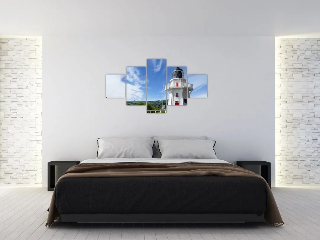 Obraz latarni morskiej Akaroa w Nowej Zelandii (125x70 cm)