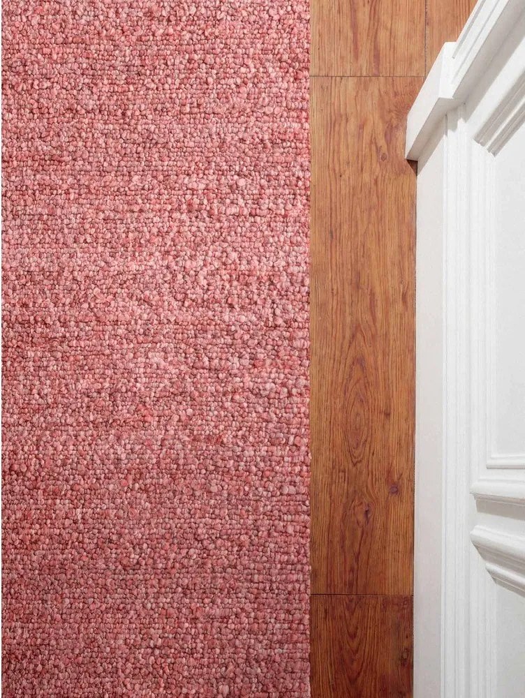 Ciemnoróżowy chodnik z materiału bouclé tkany ręcznie 80x200 cm Notting Hill Portobello – Ted Baker