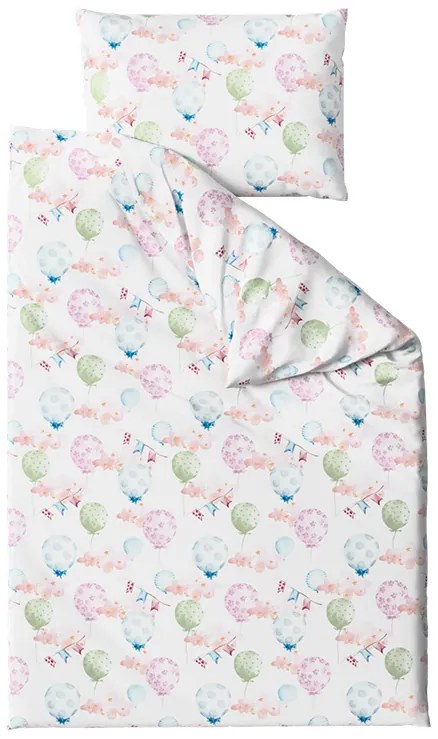 PrzytulneMieszkanie.pl PrzytulneMieszkanie.pl Krepowa pościel do łóżeczka Renforcé RAINUBI biała Rozmiar pościeli: 45 x 65 cm | 90 x 140 cm