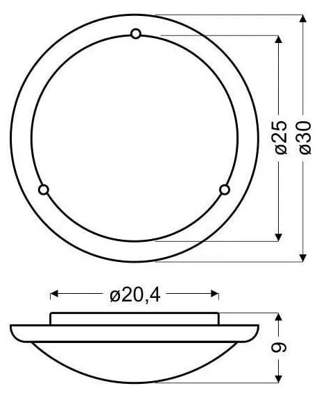 Biało-naturalna lampa sufitowa LED ze szklanym kloszem ø 30 cm Pine – Candellux Lighting