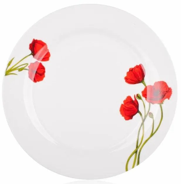 Banquet 18-częściowy zestaw talerzy Red Poppy