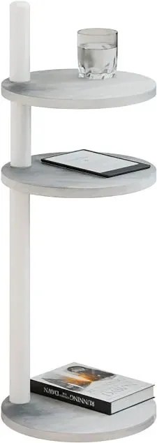 Stolik pomocniczy beton + biały B1-S35