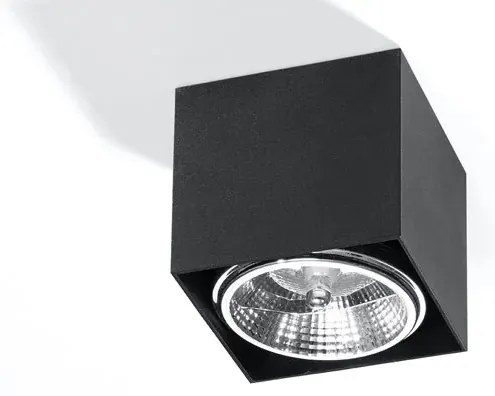 Czarny kwadratowy plafon LED kostka - 6X EX656 G9-B56
