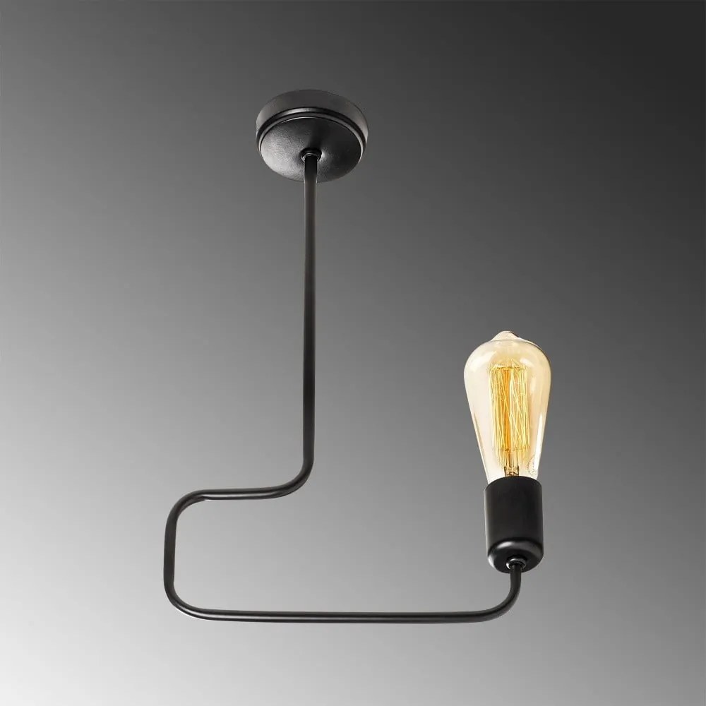 Czarna metalowa lampa wisząca Opviq lights Penelope